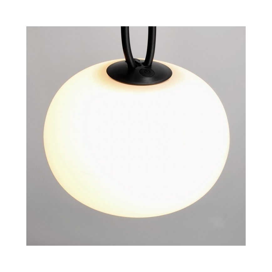 Lampă LED de exterior reîncărcabilă și reglabilă VENEZIA LED/1,5W/5V 2500K IP54 2600 mAh neagră
