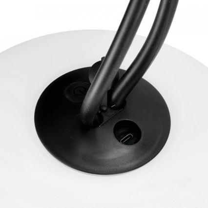 Lampă LED de exterior reîncărcabilă și reglabilă VENEZIA LED/1,5W/5V 2500K IP54 2600 mAh neagră
