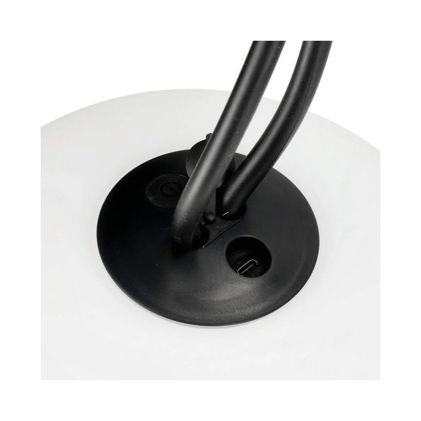 Lampă LED de exterior reîncărcabilă și reglabilă VENEZIA LED/1,5W/5V 2500K IP54 2600 mAh neagră