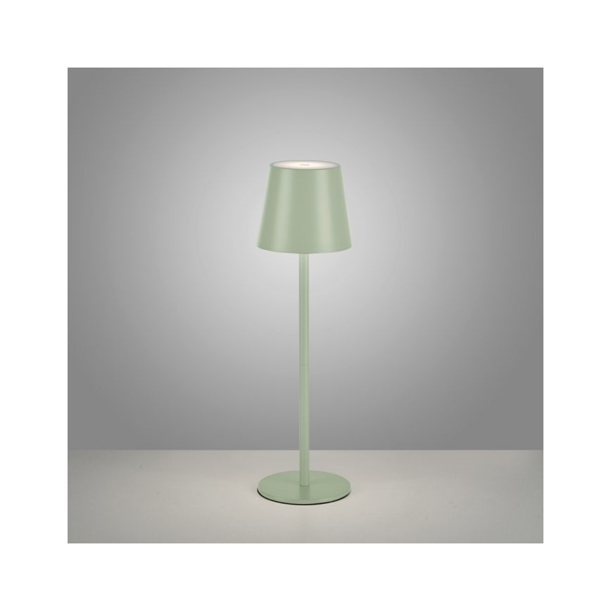 Lampă LED dimabilă reîncărcabilă de masă de exterior Leuchten Direkt 19250-43 EURIA LED/3W/5V IP54 verde