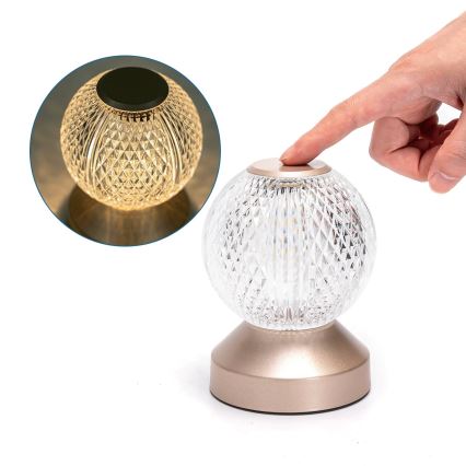 Lampă LED reîncărcabilă dimabilă de masă Aigostar LED/1W/5V 2700/4000/6500K 1800mAh 13,5 cm