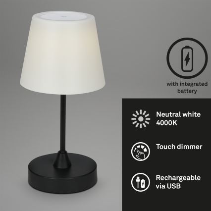 Lampă LED reîncărcabilă dimabilă de exterior Brilo LED/3W/5V IP44 2000 mAh