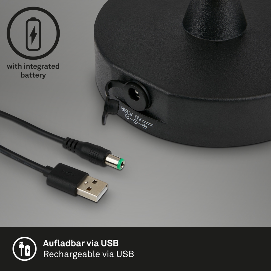 Lampă LED reîncărcabilă dimabilă de exterior Brilo LED/3W/5V IP44 2000 mAh