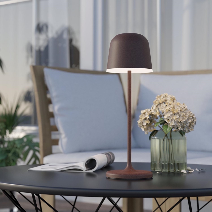 Lampă LED reîncărcabilă dimabilă de exterior LED/2,2W/5V 1800mAh maro IP54 Eglo