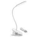Lampă LED reîncărcabilă dimabilă de masă cu clemă Aigostar LED/2,5W/5V alb