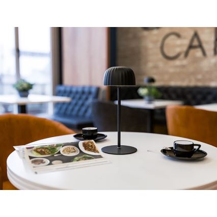 Lampă LED reîncărcabilă dimabilă de masă de exterior VIVIEN LED/3W/5V 2700K 1600 mAh IP54 negru