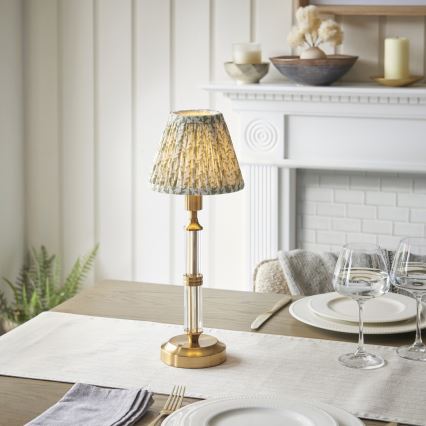 Lampă LED reîncărcabilă dimabilă de masă Endon 114838 MORTON LED/1,5W/5V 3600 mAh alamă/verde