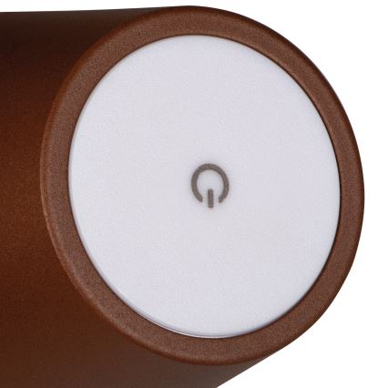 Lampă LED reîncărcabilă dimabilă de masă INITA LED/1,2W/1800 mAh IP54 maro