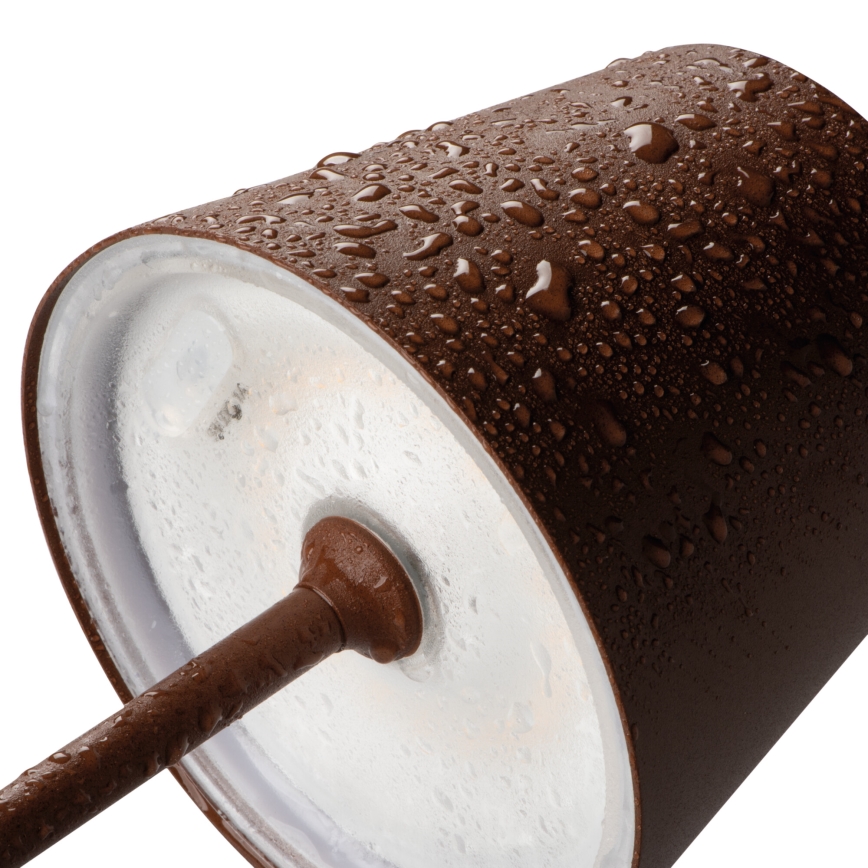 Lampă LED reîncărcabilă dimabilă de masă INITA LED/1,2W/1800 mAh IP54 maro