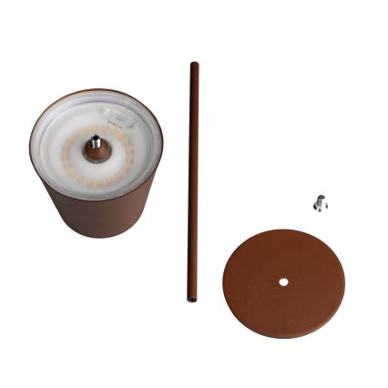 Lampă LED reîncărcabilă dimabilă de masă INITA LED/1,2W/1800 mAh IP54 maro