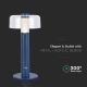 Lampă LED reîncărcabilă tactilă dimabilă de masă LED/1W/5V 3000K 1800 mAh albastru