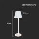 Lampă LED tactilă reîncărcabilă dimabilă de masă LED/4W/5V 3000-6000K 1800 mAh alb