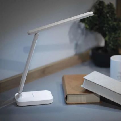 Lampă LED reîncărcabilă dimabilă de masă LED/5W/3,7V 3000K/4000K/6500K 800mAh alb