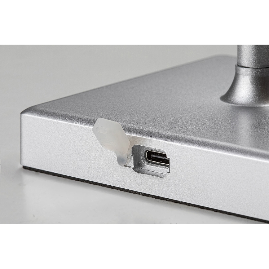 Lampă LED reîncărcabilă dimabilă de masă Rabalux LED/4W/3,7V 1800 mAh 3000-5000K IP44 argintiu