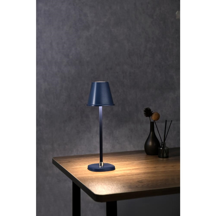 Lampă LED reîncărcabilă dimabilă de masă LED/3W/1800 mAh albastru închis