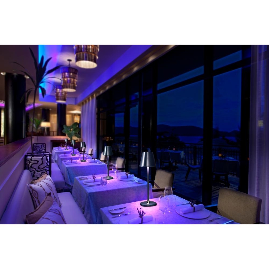 Lampă LED reîncărcabilă dimabilă de masă LED/3W/1800 mAh albastru închis