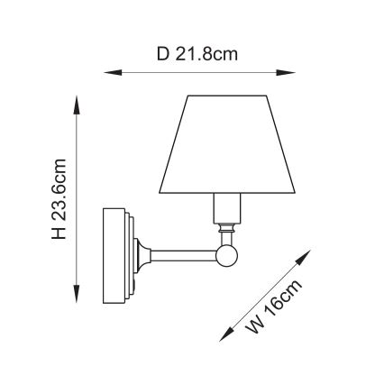 Lampă LED reîncărcabilă dimabilă de perete Endon 114817 BURLEY LED/1,5W/5V alamă/roz