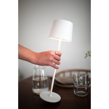 Lampă LED reîncărcabilă dimabilă Markslöjd 108654 FIORE LED/2W/5V IP44 38cm alb