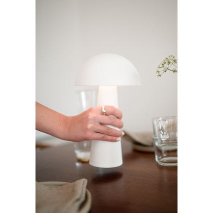 Lampă LED reîncărcabilă dimabilă Markslöjd 108656 FUNGI LED/1,5W/5V IP44 alb
