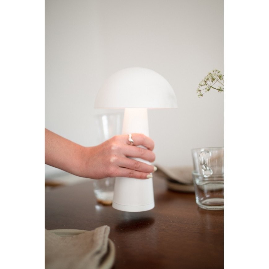 Lampă LED reîncărcabilă dimabilă Markslöjd 108656 FUNGI LED/1,5W/5V IP44 alb