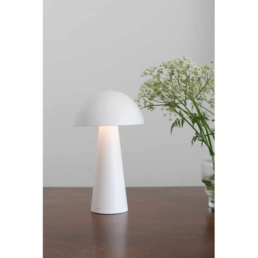 Lampă LED reîncărcabilă dimabilă Markslöjd 108656 FUNGI LED/1,5W/5V IP44 alb