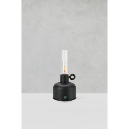 Lampă LED reîncărcabilă dimabilă de masă de exterior Markslöjd 108919 ASTRID LED/2W/1200 mAh IP44 negru