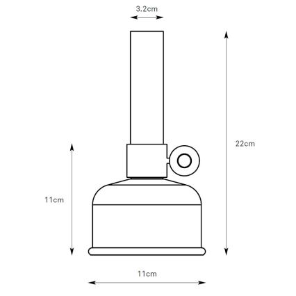 Lampă LED reîncărcabilă dimabilă de masă de exterior Markslöjd 108919 ASTRID LED/2W/1200 mAh IP44 negru