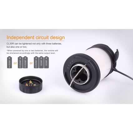 Lampă LED reîncărcabilă portabilă Fenix CL30R LED/USB/6xCR123A IPX7 650 lm 300 h 2600 mAh