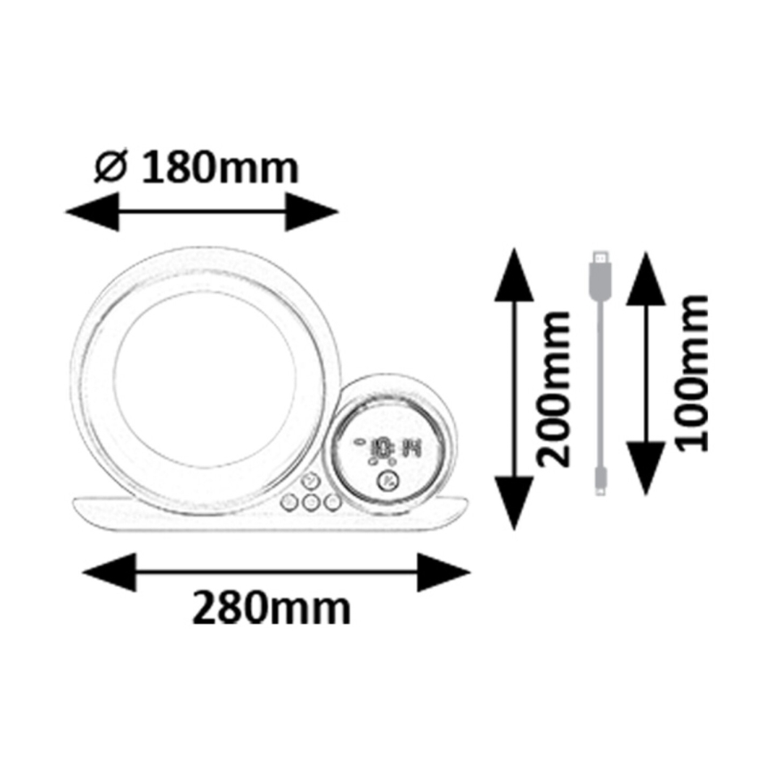 Lampă LED RGB de masă cu difuzor Rabalux LED/5W/230V