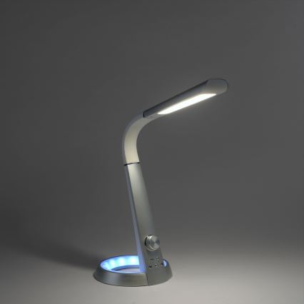 Lampă LED RGB de masă dimabilă BILL LED/5,7W/230V 3000-6500K USB + LED/1,6W crom mat Paul Neuhaus 4591-95