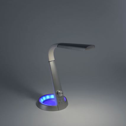 Lampă LED RGB de masă dimabilă BILL LED/5,7W/230V 3000-6500K USB + LED/1,6W crom mat Paul Neuhaus 4591-95