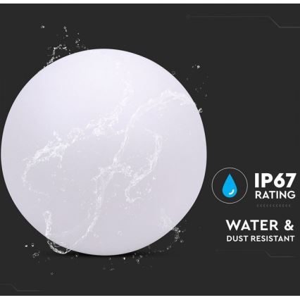 Lampă LED RGB dimabilă de exterior LED/1W/230V 30cm IP67