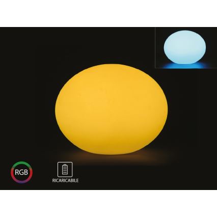 Lampă LED RGB reglabilă pentru exterior LED/1W/5V 1000 mAh 20 cm IP67 + telecomandă