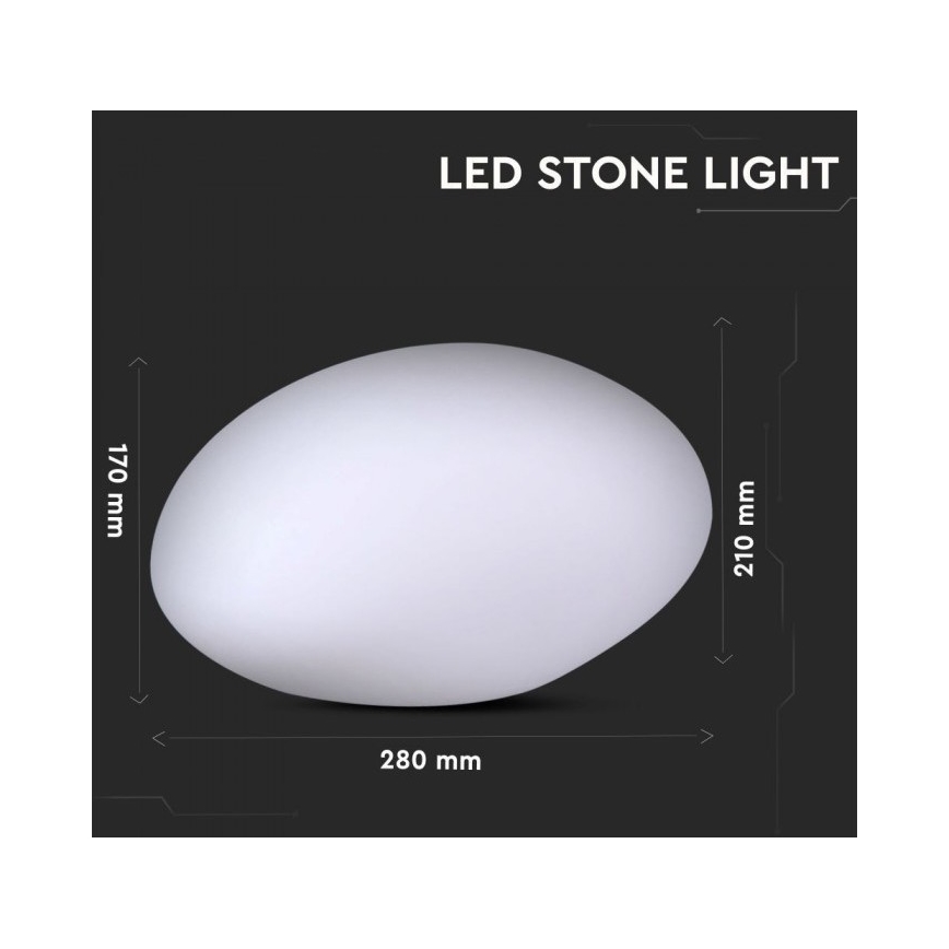 Lampă LED RGB reglabilă pentru exterior LED/1W/5V 28 cm IP67 1000 mAh + telecomandă