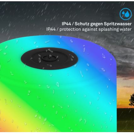 Lampă LED RGB reîncărcabilă de masă de exterior Briloner 7462015 LED/1,5W/5V IP44 negru