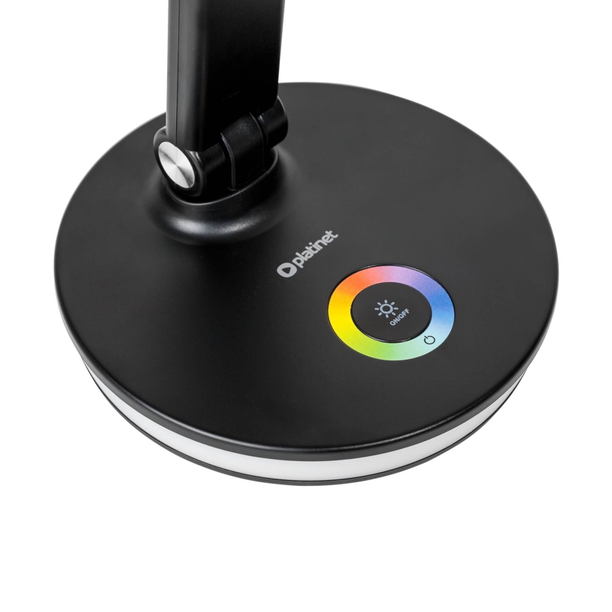 Lampă LED RGB reîncărcabilă de masă cu funcție de acumulator extern LED/12W/5V 2800-6000K negru