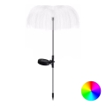 Lampă LED RGB solară decorativă Aigostar LED/0,03W/1,2V 300 mAh 70cm IP44