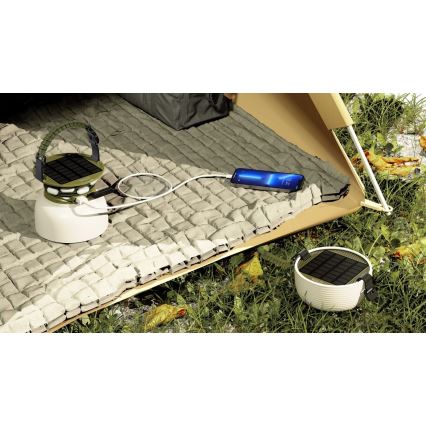 Lampă LED RGB solară portabilă reîncărcabilă cu bandă LED/10W/5V 3600 mAh IP65 3600 mAh