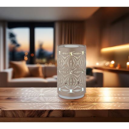 Lampă LED RGB tactilă reîncărcabilă de masă Globo LED/1W/5V 500 mAh maro