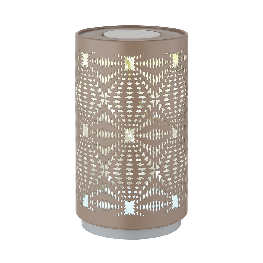 Lampă LED RGB tactilă reîncărcabilă de masă Globo LED/1W/5V 500 mAh maro