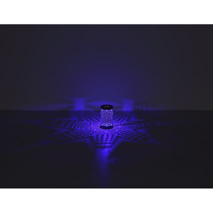 Lampă LED RGB tactilă reîncărcabilă de masă Globo LED/1W/5V 500 mAh gri