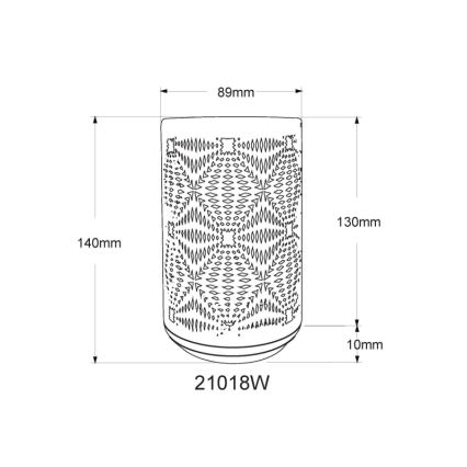 Lampă LED RGB tactilă reîncărcabilă de masă Globo LED/1W/5V 500 mAh alb