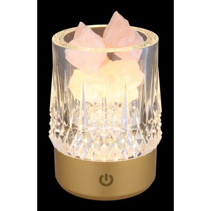 Lampă LED tactilă dimabilă de masă Globo LED/1W/5V 3000K 1200 mAh auriu