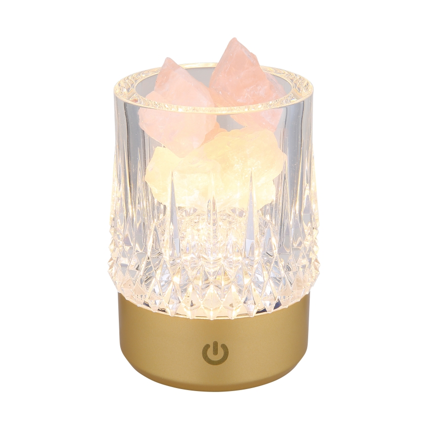 Lampă LED tactilă dimabilă de masă Globo LED/1W/5V 3000K 1200 mAh auriu