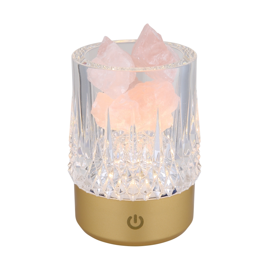 Lampă LED tactilă dimabilă de masă Globo LED/1W/5V 3000K 1200 mAh auriu