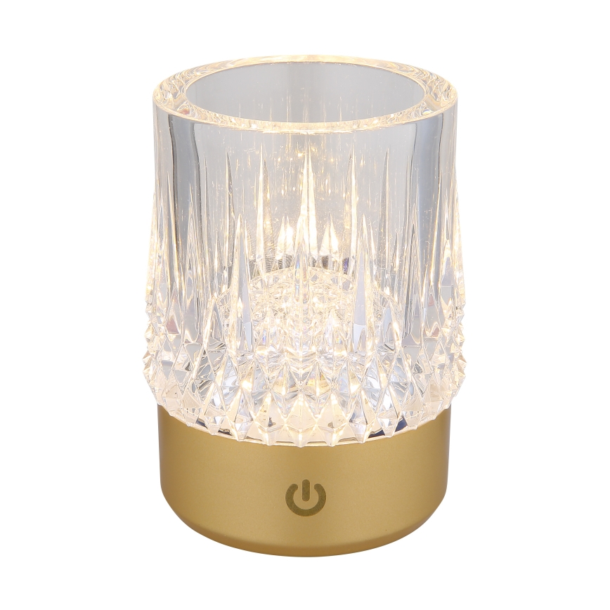 Lampă LED tactilă dimabilă de masă Globo LED/1W/5V 3000K 1200 mAh auriu