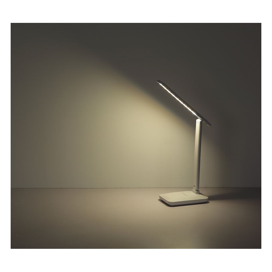 Lampă LED tactilă reîncărcabilă dimabilă de masă LED/3W/5V 2800/4000/6500K 1800 mAh alb