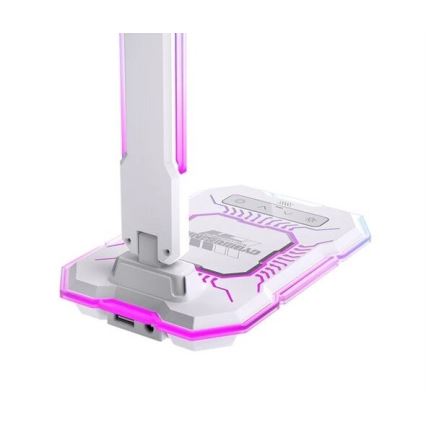 Lampă LED RGB tactilă reîncărcabilă dimabilă de masă cu funcție de încărcare fără fir LED/7,5W/5V 2700-5300K alb