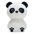 Lampă LED RGB tactilă reîncărcabilă dimabilă pentru copii MegaLight PADDY PANDA LED/5V