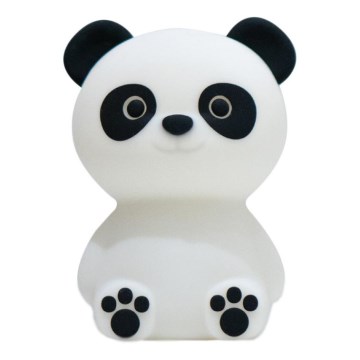 Lampă LED RGB tactilă reîncărcabilă dimabilă pentru copii MegaLight PADDY PANDA LED/5V